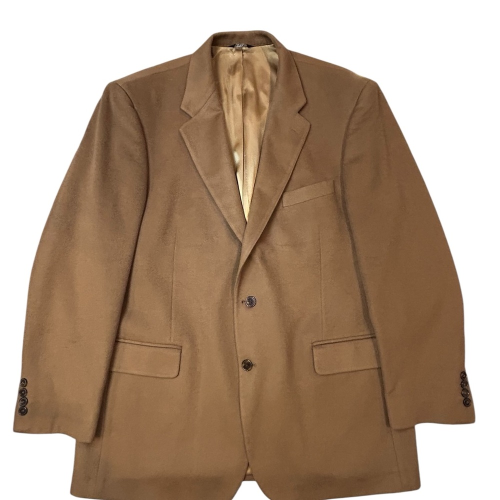 PBM Men's 100% Cashmere Brown Blazer‎ 44L